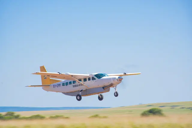 Masai Mara fly in safari aircraft