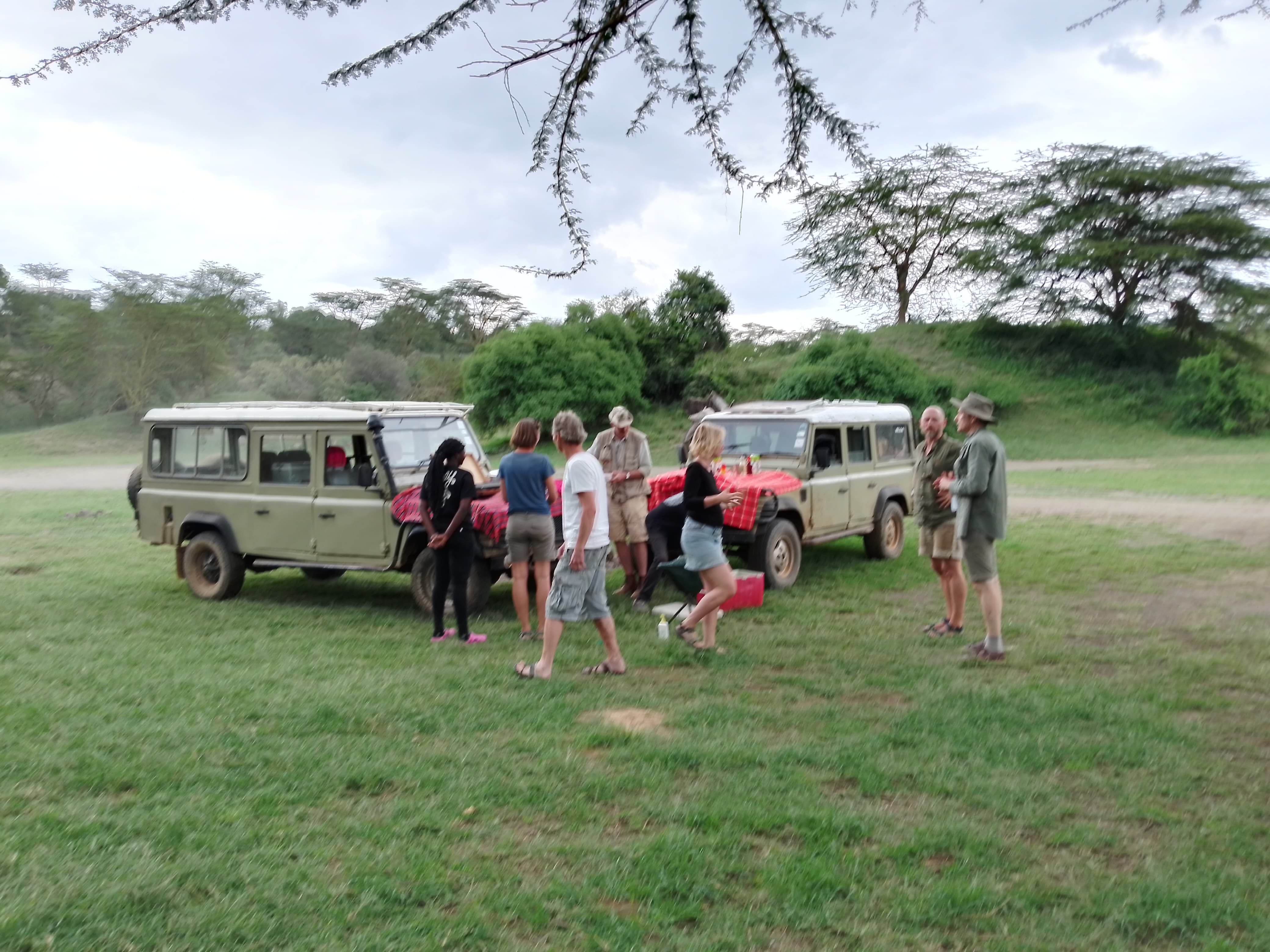 Rovers safari vehicles in Kenya